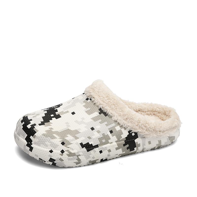 Men Cotton Slipper Winter New Thick-soled EVA Soft Bottom Waterproof Detachable Non-slip Unisex Female Home Fashion Cheap 45