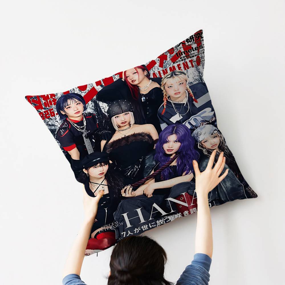 H-Hana Kpop Style Maple Design Cushion Cover Happy Autumn Harvest Decor Holiday Decorati Pillow Cover
