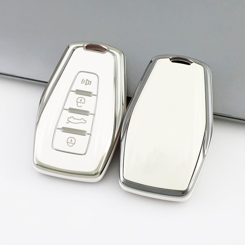 Silver Edge Car Styling Auto Accessories Car Key Case Cover Bag For Geely Boyue GT GC9 NL3 Tugella Emgrand X7 EX7 Coolray Atlas