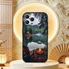 Nature Mountain Outdoor Camping Phone Case For iPhone  17,16,15,14,13,12,11,Pro,Max,Plus,E,Air,Mini Black Shockproof Funda Cover