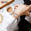 Классические женские кварцевые часы OFNS в ретро-стиле, квадратные, с римскими цифрами