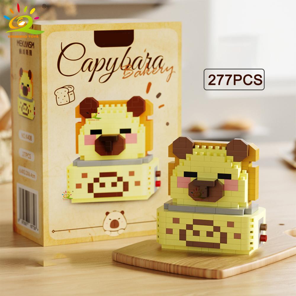 MOC Капибара Морская свинка Животное Микро Строительный Блок Мини Алмазная Модель Свинка Кирпичная Игрушка для Детей Настольный Декор.