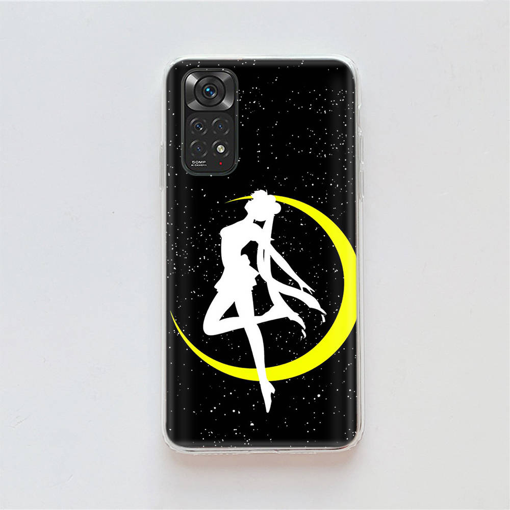 Чехол DT23 Sailor Moon для Samsung A04 A14 A23 A34 A54 M23 M33 M52 M53 Realme 10 9 C30S C35 C55 VIVO Y02S Y21 Y33S Y51 X80 Pro Прозрачная крышка