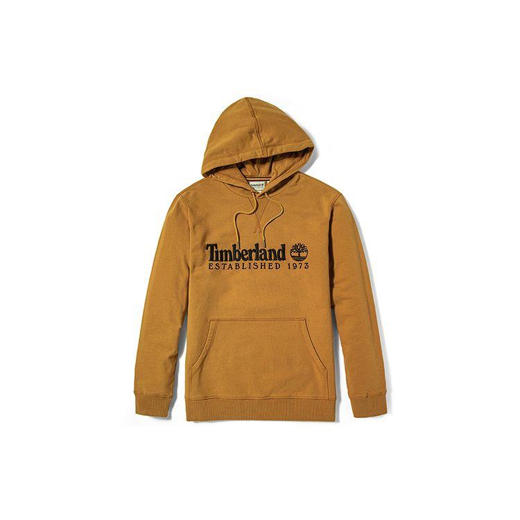 Timberland Вышитый логотип Повседневный спортивный свитер Толстовка мужская Пшеничная A2EZX-P47