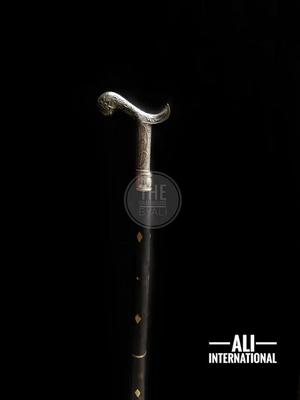 Трость серебряная деревянная ремесленная ручной работы