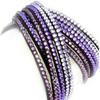 [R7039] - Purple 'Sissi' Designer Bracelet (2 Rounds)