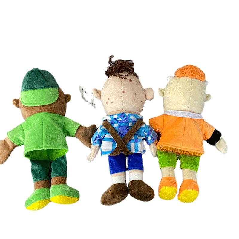 1/3pcs Boy Jeffy Hand Puppet Cody Junior Joseph Plush Doll Stuffed Toy with Movable Mouth for Play House Kid Child Birthday Gift