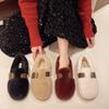 Туфли Мао Мао Женские Зимние Новые Туфли Дуду На Плоской Подошве Плюшевые Теплые Сказочный Ветер Хлопковые Туфли Женские