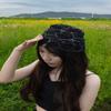 Hollowed Out Rural Style Hat Breathable Baotou Hat Fashionable Bandanas  Hair