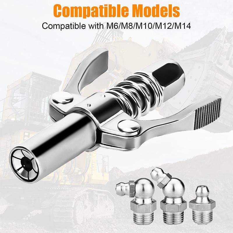 1 шт., 10000 фунтов на квадратный дюйм, муфта для смазки, быстросъемный замок, сопло для впрыска масла, 1/8 дюйма NPT