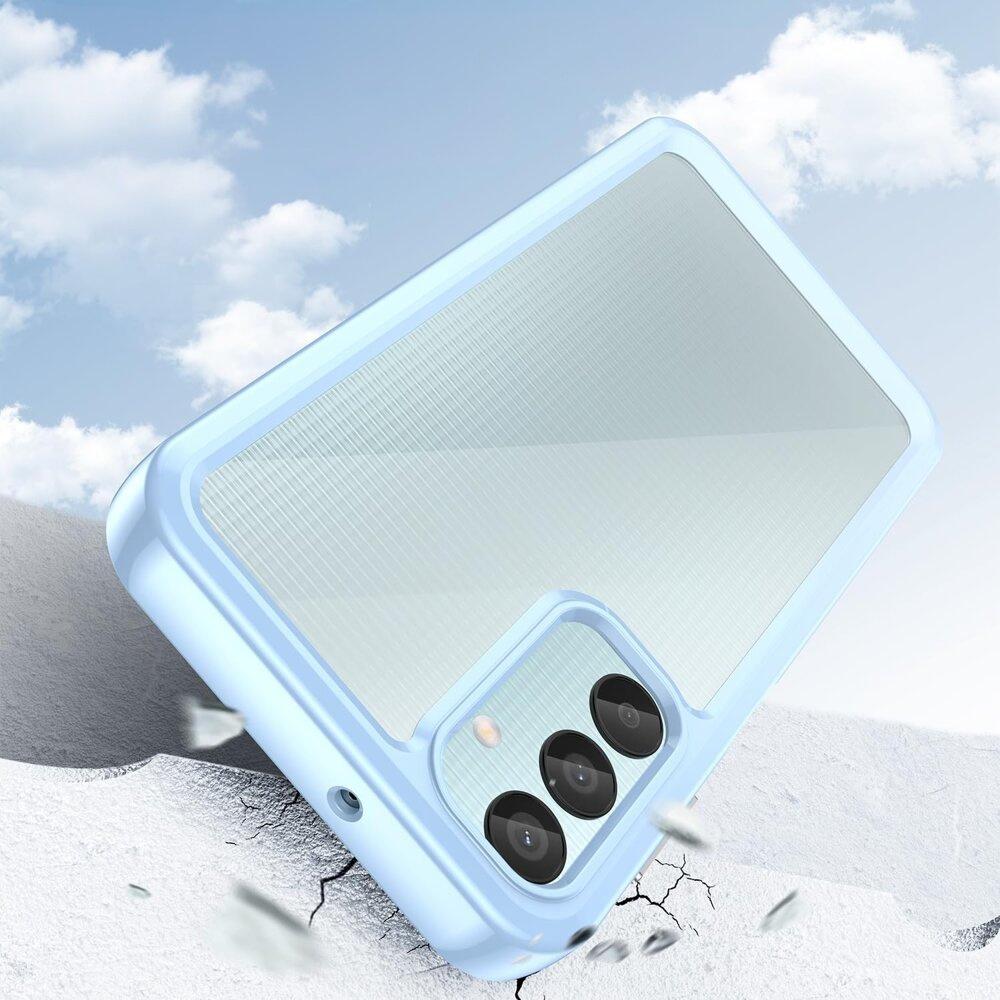 Samsung Galaxy M15 5G Fusion Hybrid Case, Transparent / Blue