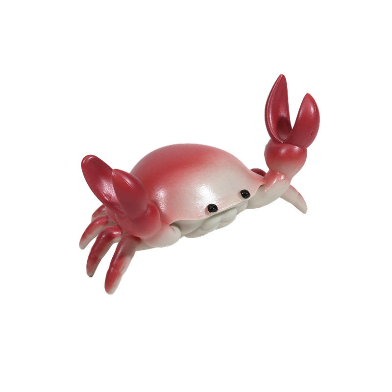 Creative Crab Weightlifting Pen Holder Creative Cute Crab Shelf Cellphone Storage Bracket Storage Rack Crab Model Desktop Ornament