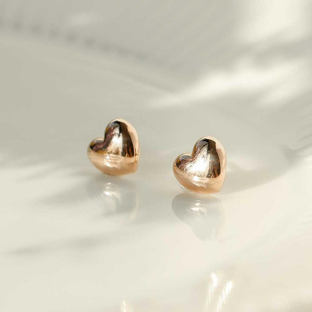 LLOYD Volume Heart 14k Earrings LPFL3034G