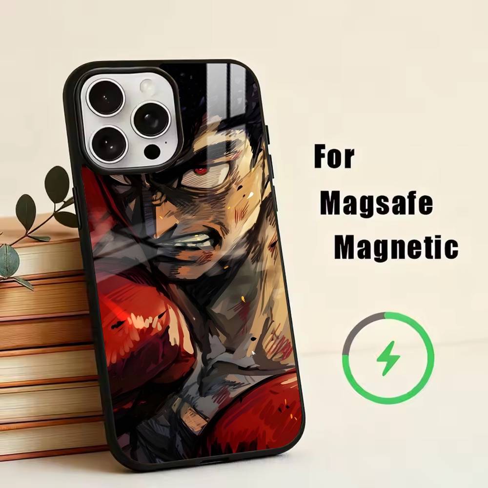 H-Hajime no-OO Ippo Phone Case For iPhone17,16,15,14,13,12,11 Plus,Pro Magnetic For Magsafe Wireless Charging
