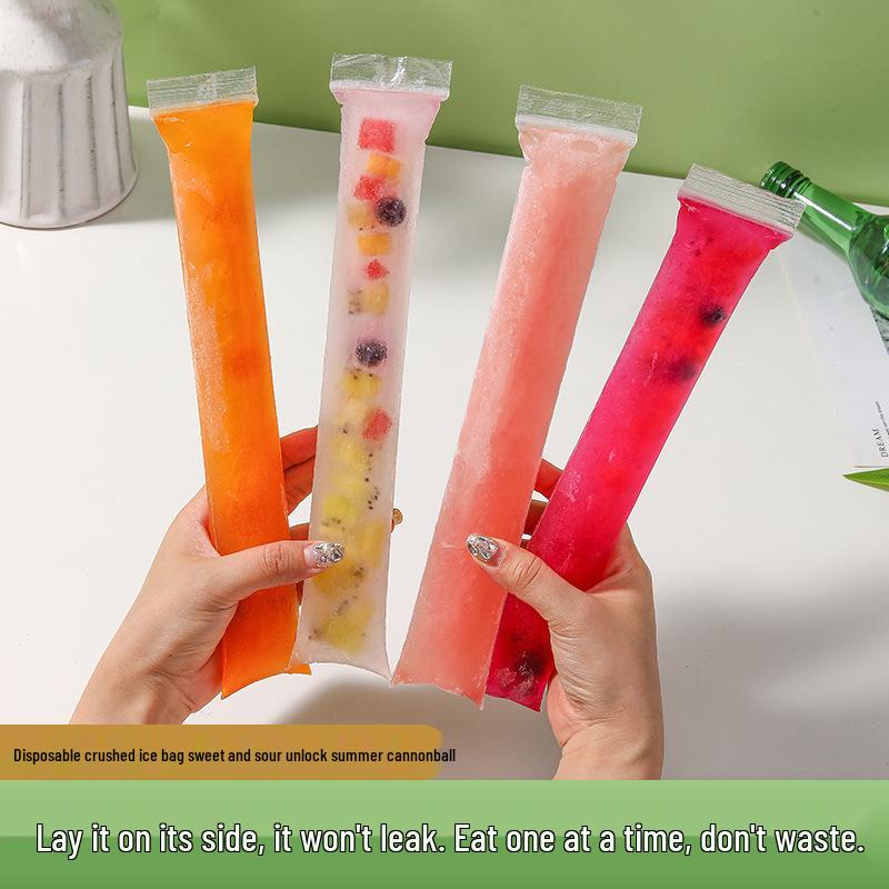 DIY Одноразовые пакеты для мороженого на палочке - Пищевой класс, Самозапечатывающиеся формы для замороженных фруктовых пюре и мороженого.