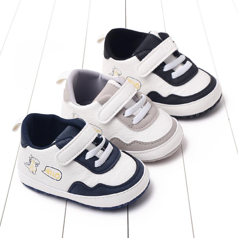 0-1 Years Infant Baby Shoes Light Weight Flat Shoes Cute Cartoon Animal Print Shoes