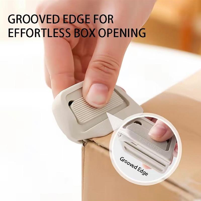 2026 New Magnetic Box Cutter - Retractable Utility Knife with Ceramic Blade, Suitable for Kids, Home and Office Use, Cardboard C