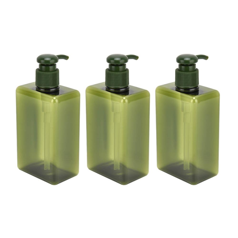 3Pcs 280ml Capacity Pump Bottle Press Bottle Travel Bottle Refillable Lotion Container For Travel