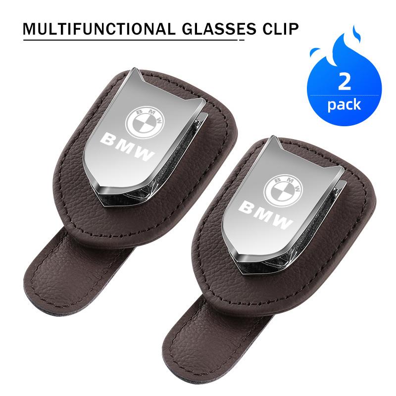 For BMW Car Sun Visor Sunglasses Storage Clip Card Holder Accessories G30 G20 M3 M5 E91 E92 E93 E36 E70 X3 X4 X5 X1 E39 F30