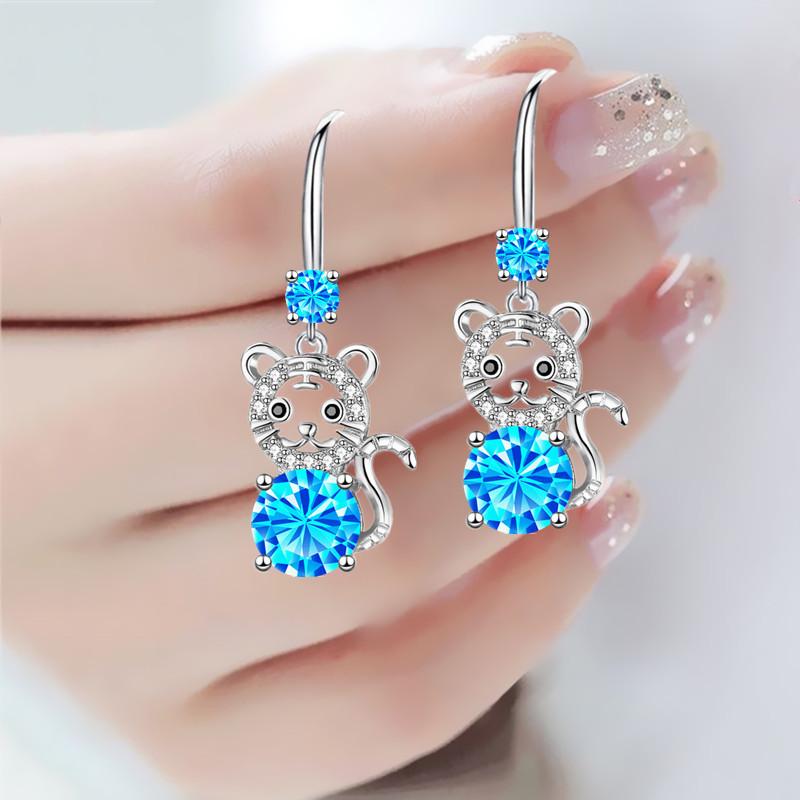 Серьги женские Senior Sense Zodiac Tiger Серьги длинные Senior Sense Temperament Ear Hooks