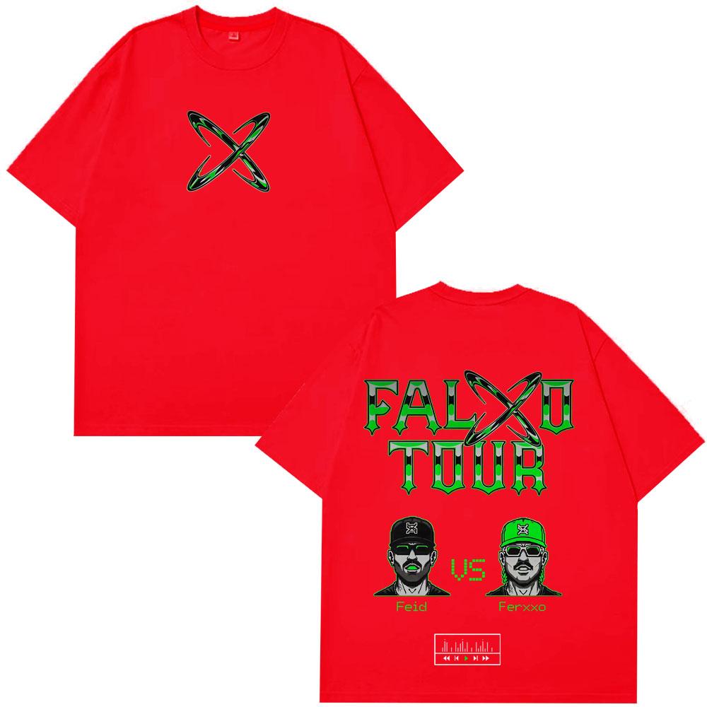 Rapper Feid Ferxxo Tour 2026 Print Tshirt Men Women Fashion HipHop Tshirts Summer Casual Cotton Oversized Tshirts Streetwear