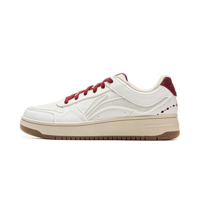 Li Ning Tian Ji Cny Классические модные повседневные кроссовки женские кроссовки белые красные AGCV090-4