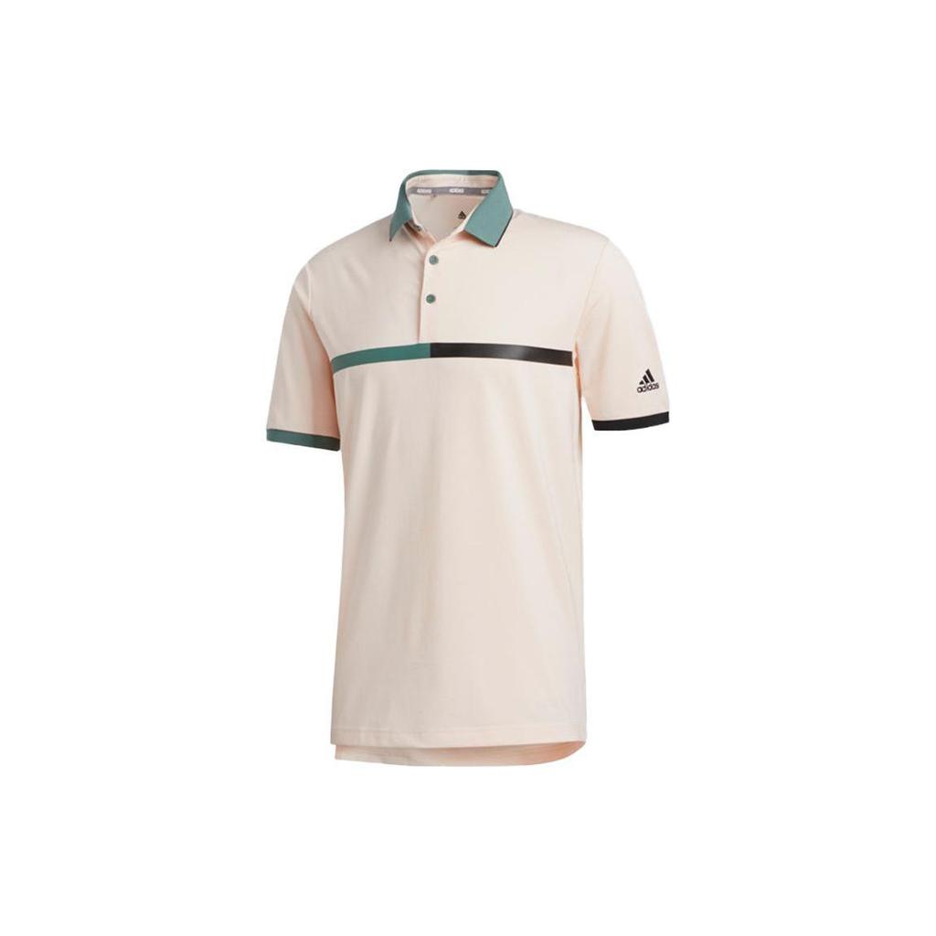 Adidas Polo Shirts Men's Light Pink Polo Collar Moderate Straight Fit FR1164