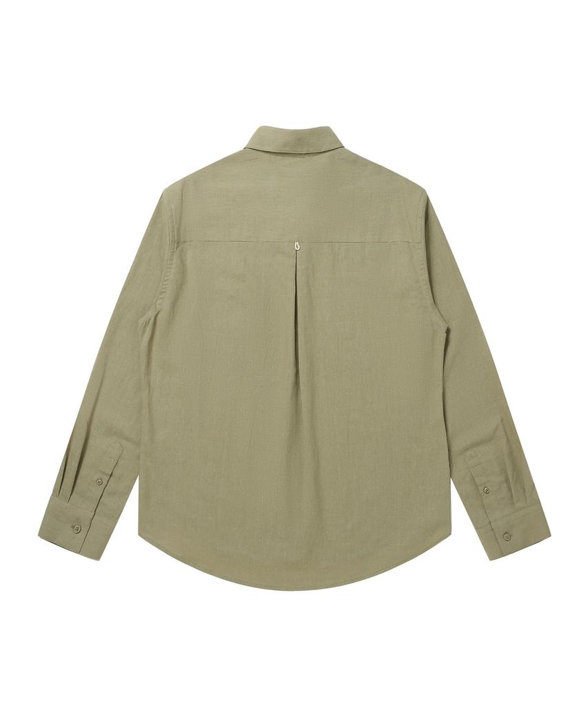 SOLEW Linen Shirt_Light Khaki