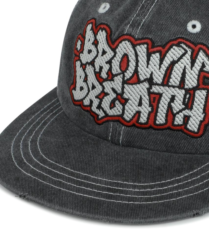Кепка с логотипом BROWNBREATH Washing Graffiti - Угольный
