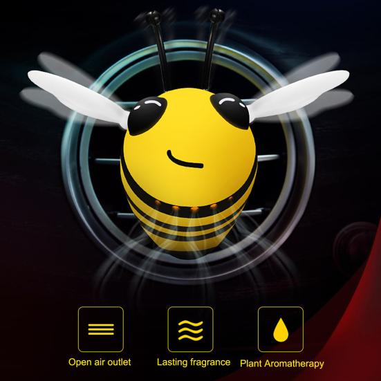 Realistic Car Air Freshener Convenient ABS Bee Shape Magnetic Car Interior