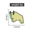 Cute Cow Enamel Pins Custom Animation Brooches Lapel Badges Clothes Cartoon Jewelry Gift for Kids Friends
