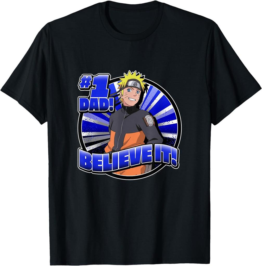 Naruto Shippuden #1 Dad Believe It! Father's Day Anime T-Shirt