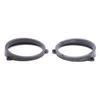 1 Pair Solid 6.5" Black Car Front Door Speaker Spacer for Subaru Forester
