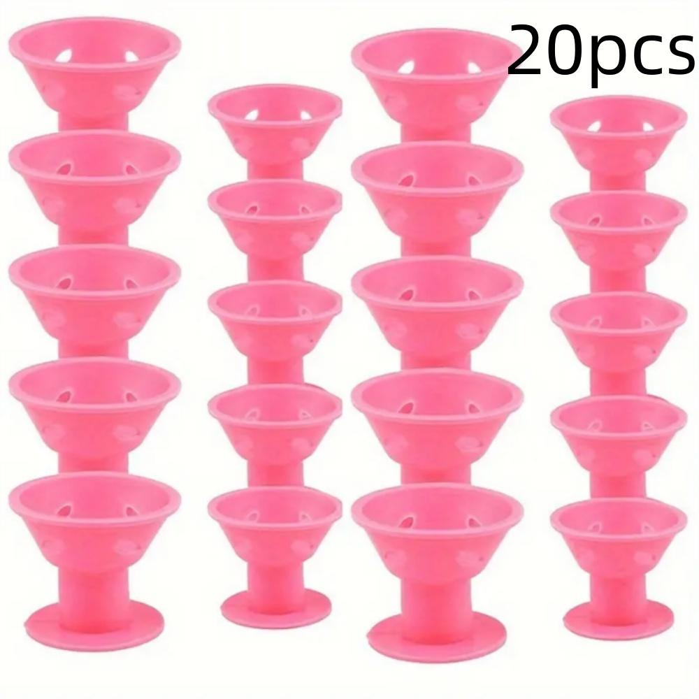 10/20 шт. Грибные бигуди для волос, мягкие, нежные, для ухода за волосами, нескользящие силиконовые волнообразные формирователи для легкой самостоятельной укладки, инструменты для завивки