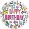 Round Happy Birthday Disposable Plates (Pack of 8)