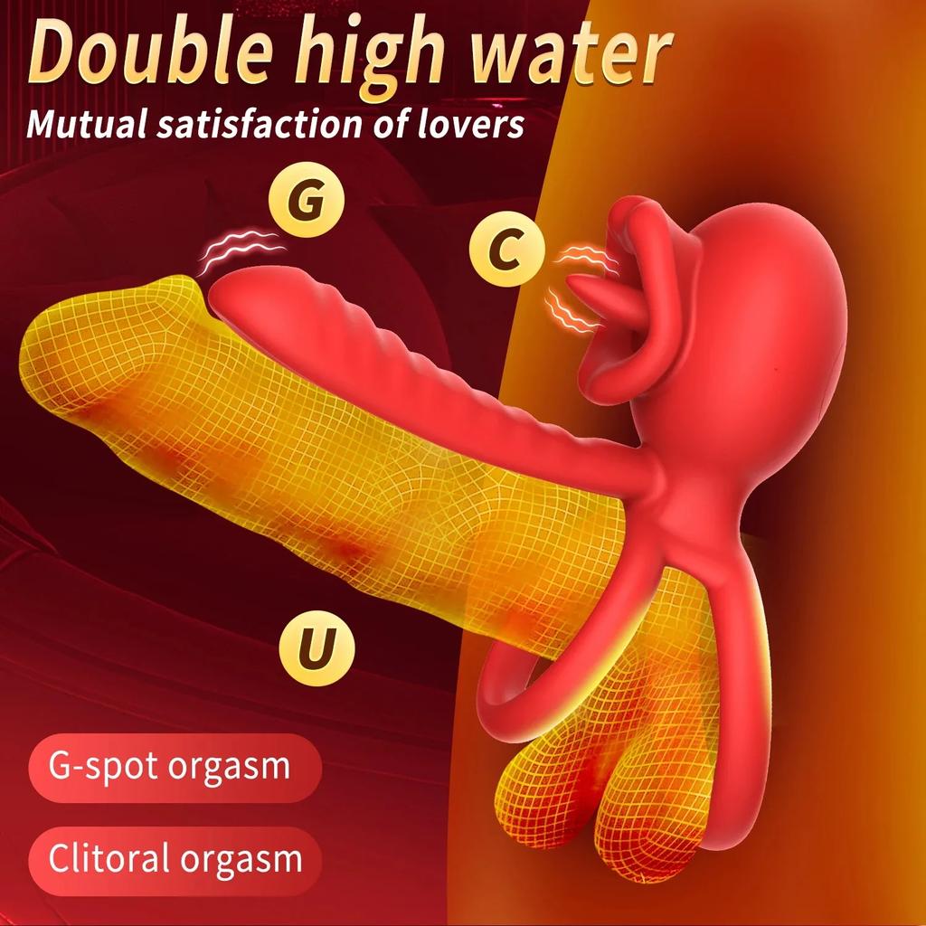 APP Remote Control 9 Modes Vibrating Sperm Lock Ring Delays Ejaculation and Enhances Erection Cock Ring Penis Enlargement Sleeve