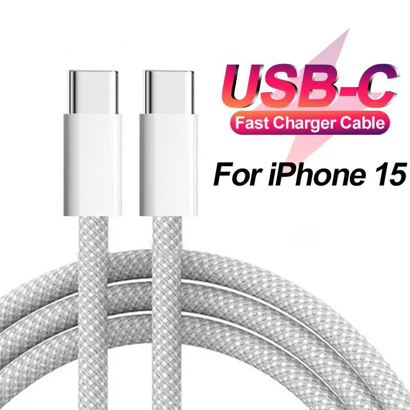PD 60W кабель для быстрой зарядки USB C на USB Type C кабель для iPhone 16 Pro Max 15 Pro 15 Puls для iPhone 15 зарядный кабель для передачи данных