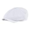 Newsboy Cap Men's White Twill Cotton Hat Women's Baker Boy Caps Retro Big Headpiece Large Hat Cabbie Apple Beret Driver
