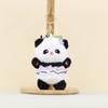 Panda Plush Keychain Pendant With Wearing A Gauze Skirt With A Bow Design