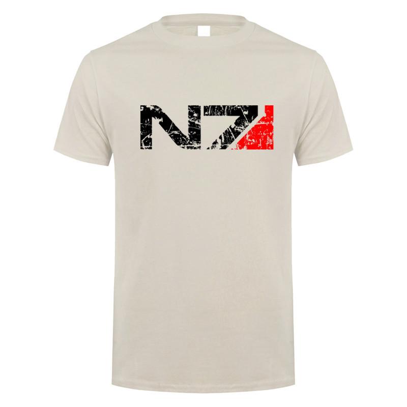Game Mass Effect N7 Unisex T Shirt Summer Fashion Short Sleeve Unisex Mass Effect N7 Tshirts Tops