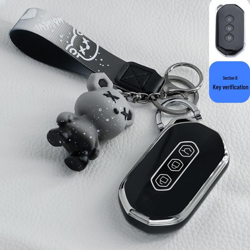 Крутой и милый чехол для ключей для Wuling Hongguang Mini EV Macaron '22 - в стиле Gameboy GB