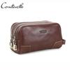 Genuine Leather Clutch Bags for Men Double Code Lock Design Male Tote Handbags Large Capacity Men Travel Bags