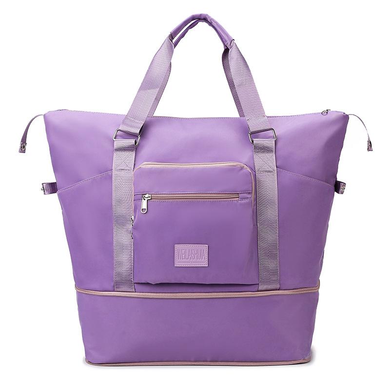 Многофункциональная, расширяемая, портативная дорожная сумка большой вместимости с разделением на сухое и мокрое, спортивная складная фитнес-сумка с выдвижной ручкой