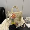 2025 New Summer Hand-woven Bags Women's Beach Vacation Beach Bags Women's Fashion Straw Messenger Bags Niche