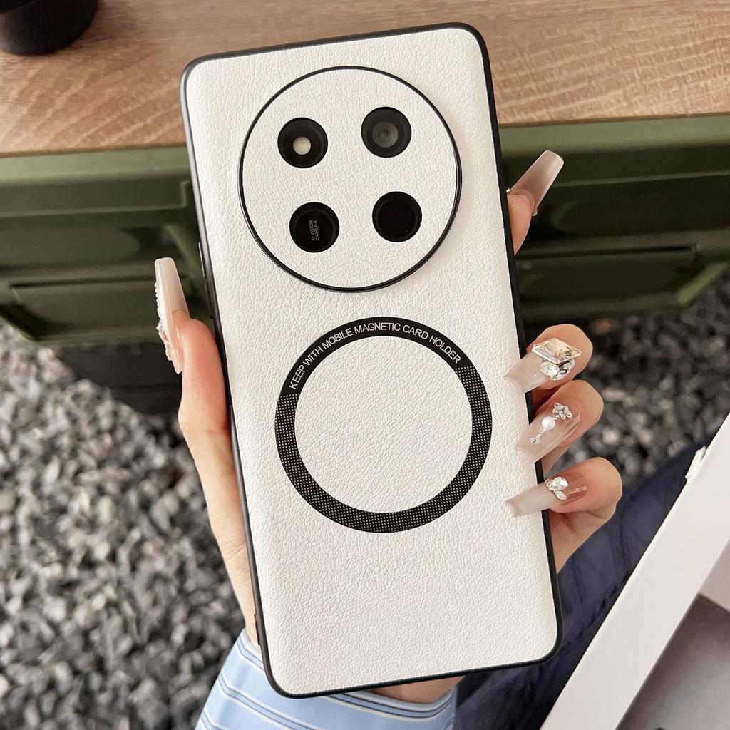 For Honor Magic7 Lite 5G/X9c 5G/X60 Pro 5G Magnetic Case Anti-Drop PU Leather+TPU Cover