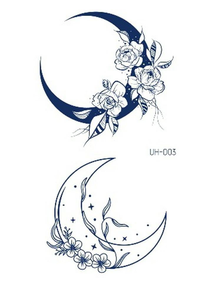 Водостойкие полуперманентные татуировки-наклейки на травяной основе для мужчин и женщин