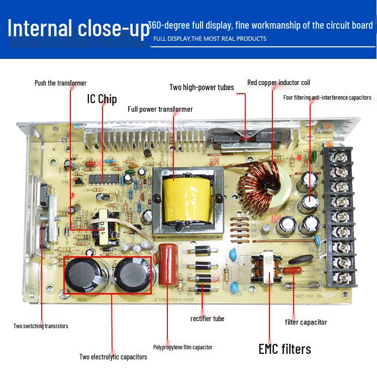 220V to 5V Power Supply Transformer for LED Display, 40A-80A (A-200W-5)
