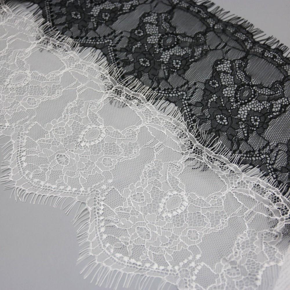 3 meters Eyelash Lace Fabric Floral Pattern Decorative Lace Edging New Floral Lace Trim Home Decor