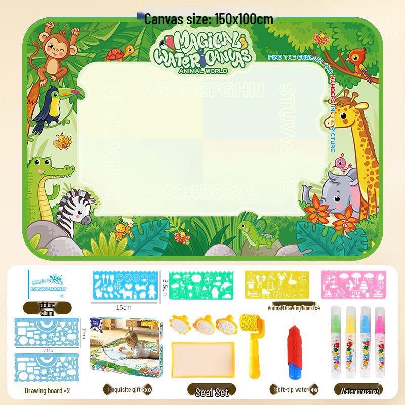 Children's Large Reusable Water Drawing Canvas - Magic Doodle Board Toy