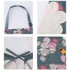 Rose Print Waterproof Apron With Hand Towel Restaurant Uniform Work Apron  Household